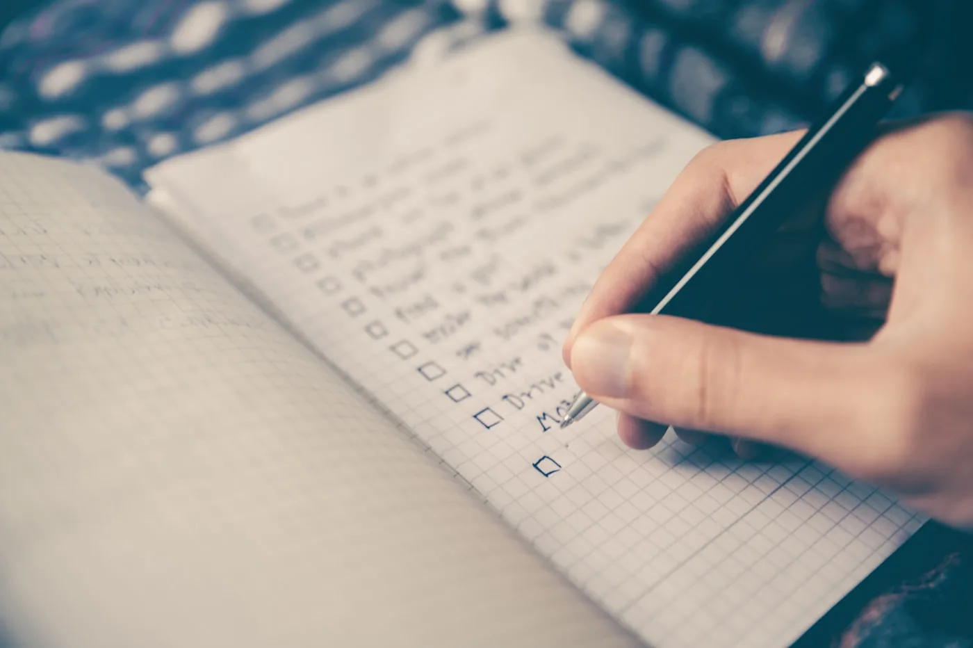 Planner and notebook for content planning